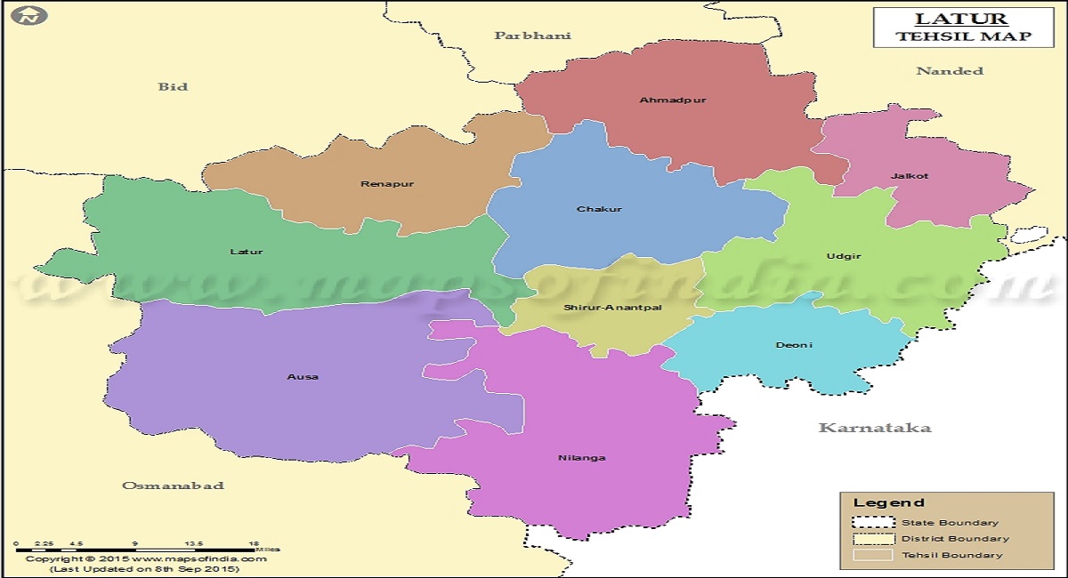 latur tehsil map