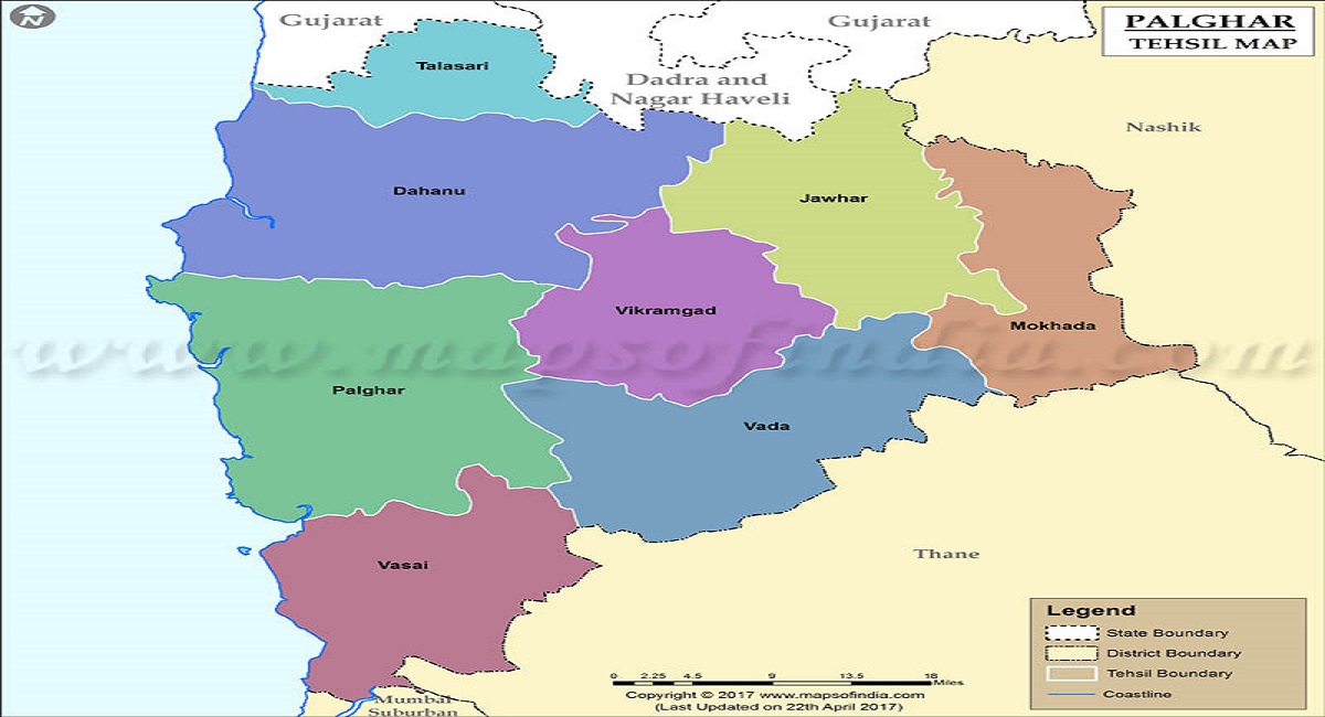 palghar tehsil map