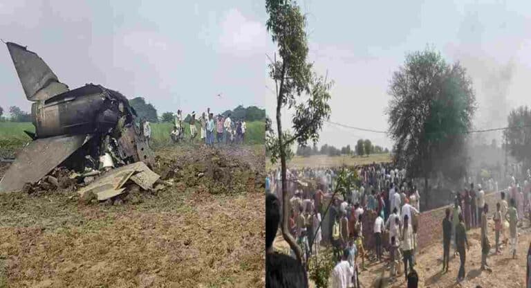 राजस्थानच्या हनुमानगडमध्ये हवाई दलाचे मिग-21 कोसळले; २ महिलांचा मृत्यू