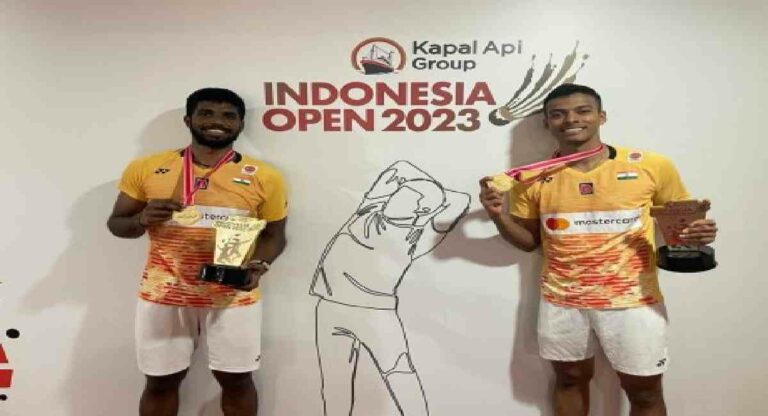 इंडोनेशिया खुली बॅडमिंटन स्पर्धा : सात्त्विक-चिरागचे ऐतिहासिक यश