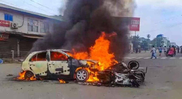 Manipur Violence: मणिपूरमध्ये वाहनात बॉम्बस्फोट; तीन जण गंभीर जखमी