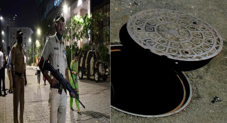 Mumbai Police : मॅनहोल वरील झाकणे चोरणाऱ्यांविरुद्ध मुंबई पोलिसांची मोहीम