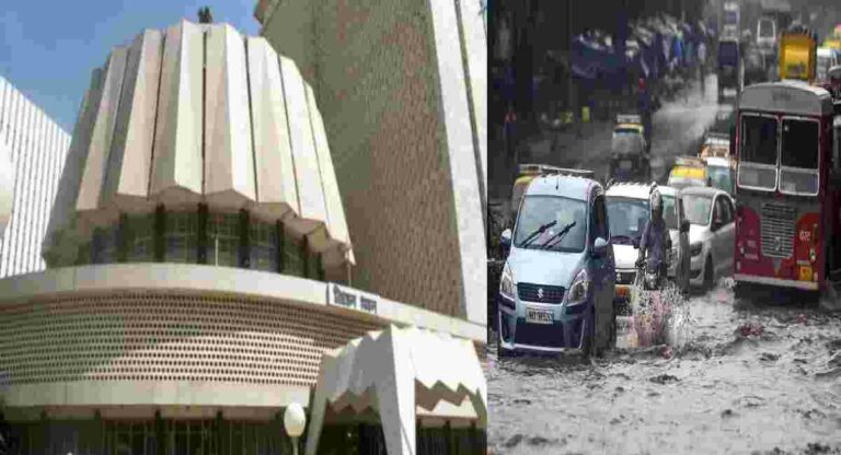 Heavy Rain : पावसामुळे दक्षिण मुंबईतील वाहतूक मंदावली…