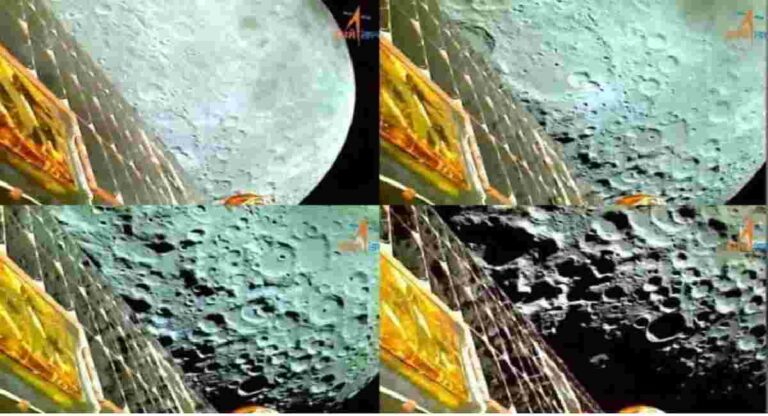 Chandrayaan-3 : चांद्रयान- 3 यानाने पाठवला पहिला फोटो
