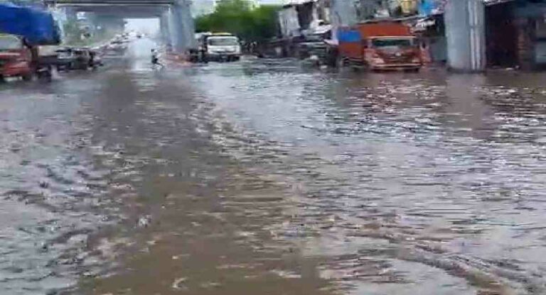 Mumbai Rain : विश्रांतीनंतर मुंबईत पुन्हा जोरदार पावसाला सुरुवात, अनेक भागांत साचलं पाणी