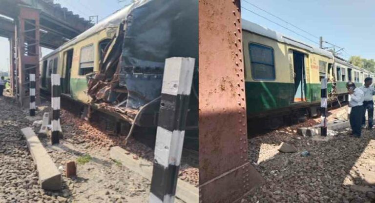 Train Derailed In Delhi : G20 च्या पार्श्वभूमीवर गंभीर प्रकार; दिल्लीतील प्रगती मैदानाजवळ ट्रेन रुळावरून घसरली