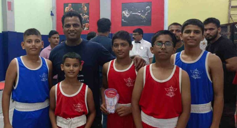 Boxing : ठाणे बॉक्सिंग असोसिएशनच्या स्पर्धेत महाराष्ट्र मिलिटरी स्कूलच्या विद्यार्थ्यांची ‘सुवर्ण’ कामगिरी