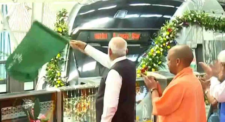 Namo Bharat Train : १० वर्षांत ट्रेनचा कायापालट करणार; नमो भारत जलद रेल्वेला दाखवला हिरवा झेंडा