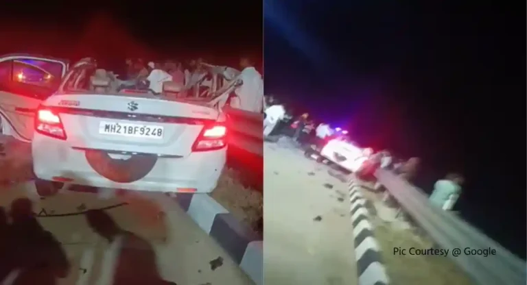 Samruddhi Expressway Accident : समृद्धी महामार्गावर अपघात; तीन जणांचा मृत्यू