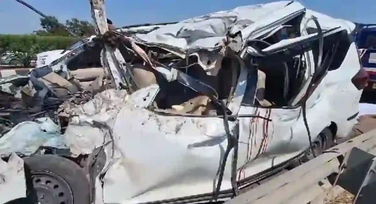 Accident : अहमदाबाद-वडोदरा महामार्गावर भीषण अपघात; कारमधील 10 जणांचा मृत्यू